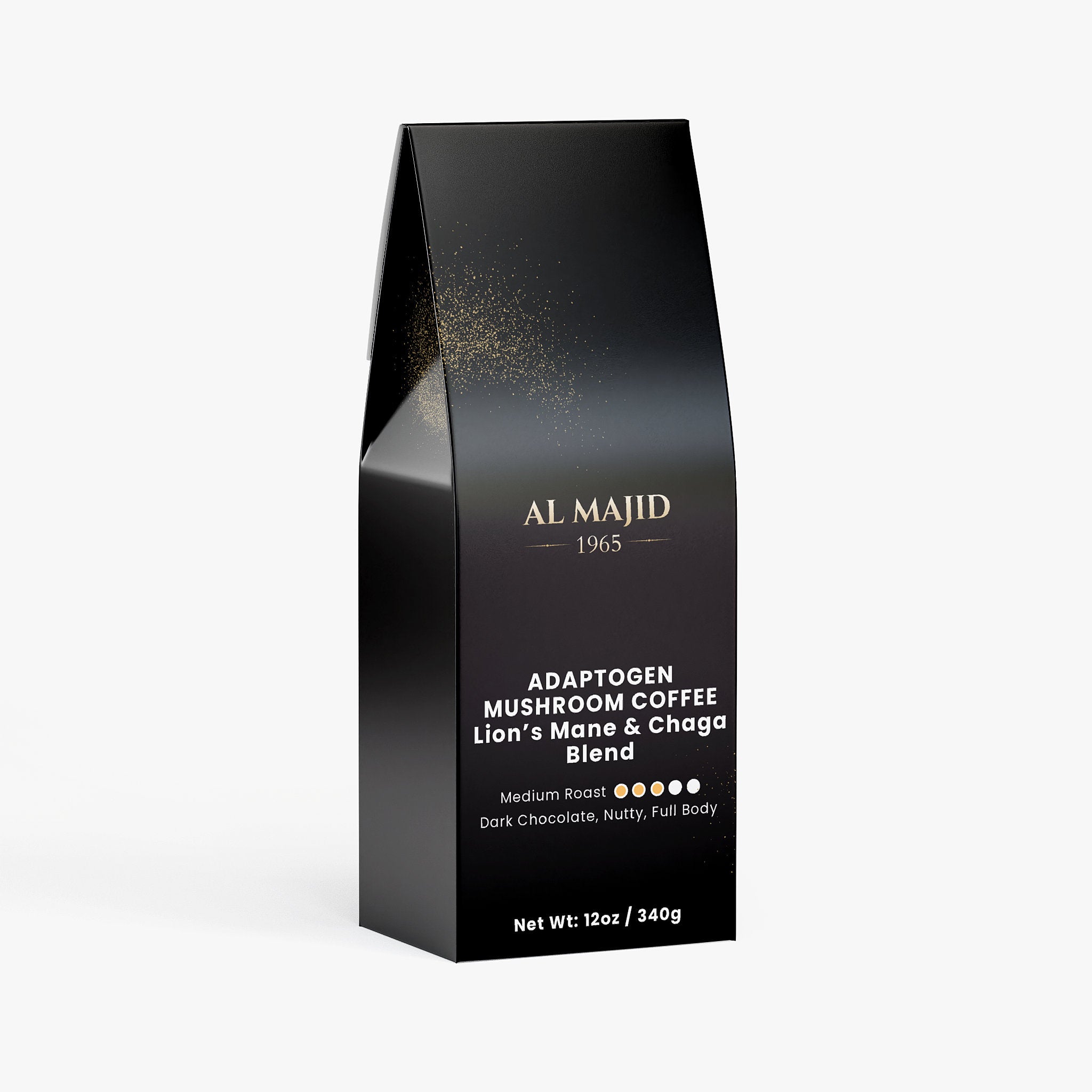 AL MAJID 1965 Adaptogen Mushroom Coffee | Organic Lion’s Mane & Chaga  (Medium Roast)